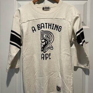 A Bathing Ape Cream Graphic Men's Shirt